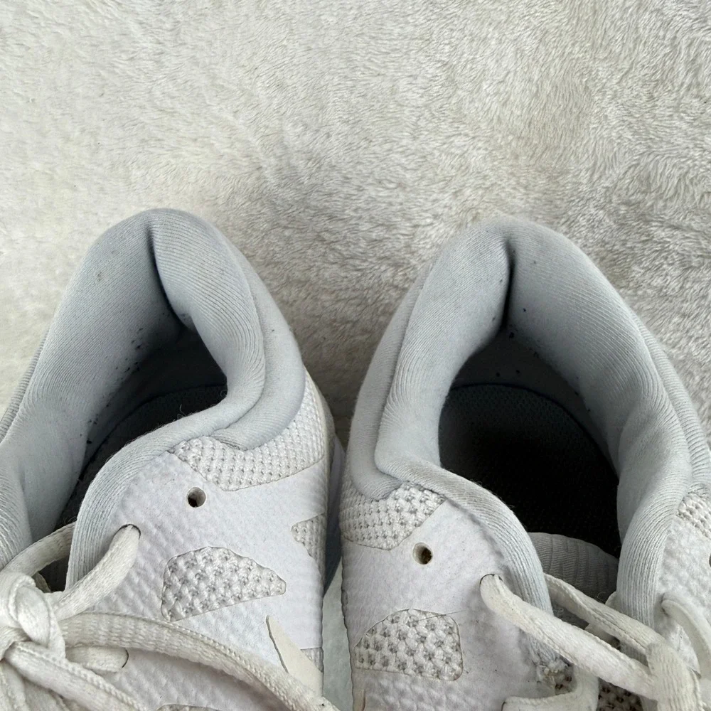 Nike Revolution 4 Mens US 11 Pure Platinum White Gray Mesh‎ Lace Up Running Shoe